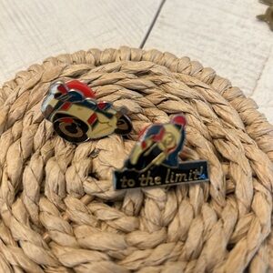 Motorcycle motto cross pins